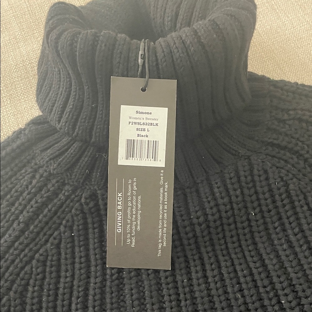 Alp N Rock Black Turtleneck Sweater